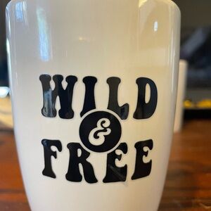 Wild & Free White Mugs